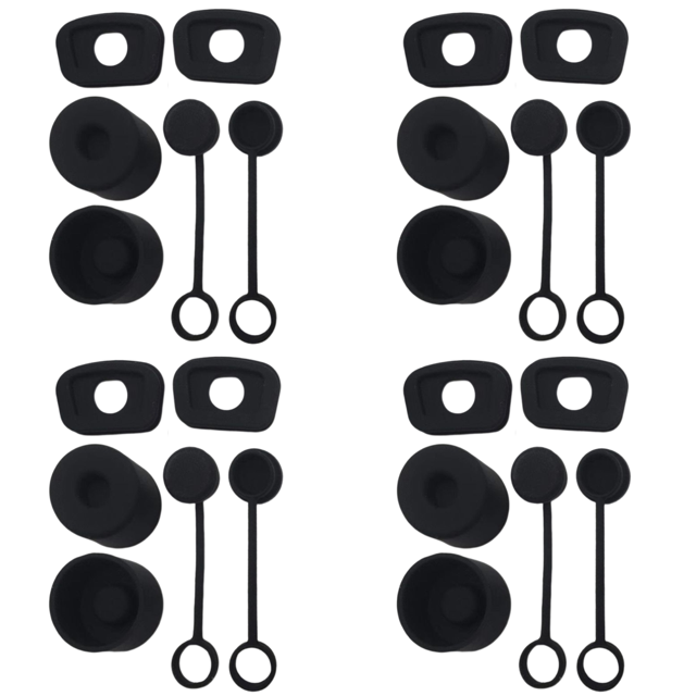 Nuevo Juego 6 Piezas Juego 6 Piezas Accesorios Tapón Antiderrames para Tazas Al Aire Libre Tapón Antiderrames Silicona para (negro)