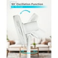thumbnail image 5 of BLACK+DECKER BFDTD12VW 12-In. 3-Speed Oscillating Portable Dual-Blade Table Fan with Remote, White, 5 of 13