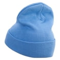 thumbnail image 2 of Dallas City Skyline Embroidered 12 Inch Long Knitted Beanie - Sky Blue OSFM, 2 of 5