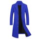 thumbnail image 5 of Abrigo de hombre INSPIRE CHIC de un solo botón, con solapa, manga larga y abertura trasera, color azul, 5 of 7