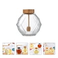 thumbnail image 4 of 2 Pcs Pots à Miel en Verre Bocaux de Rangement Pratiques Récipient Alimentaire Transparent, 4 of 8