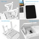 thumbnail image 4 of Mesa para portátil TeqHome ajustable con ventilador, 4 puertos USB y luz LED, 4 of 9