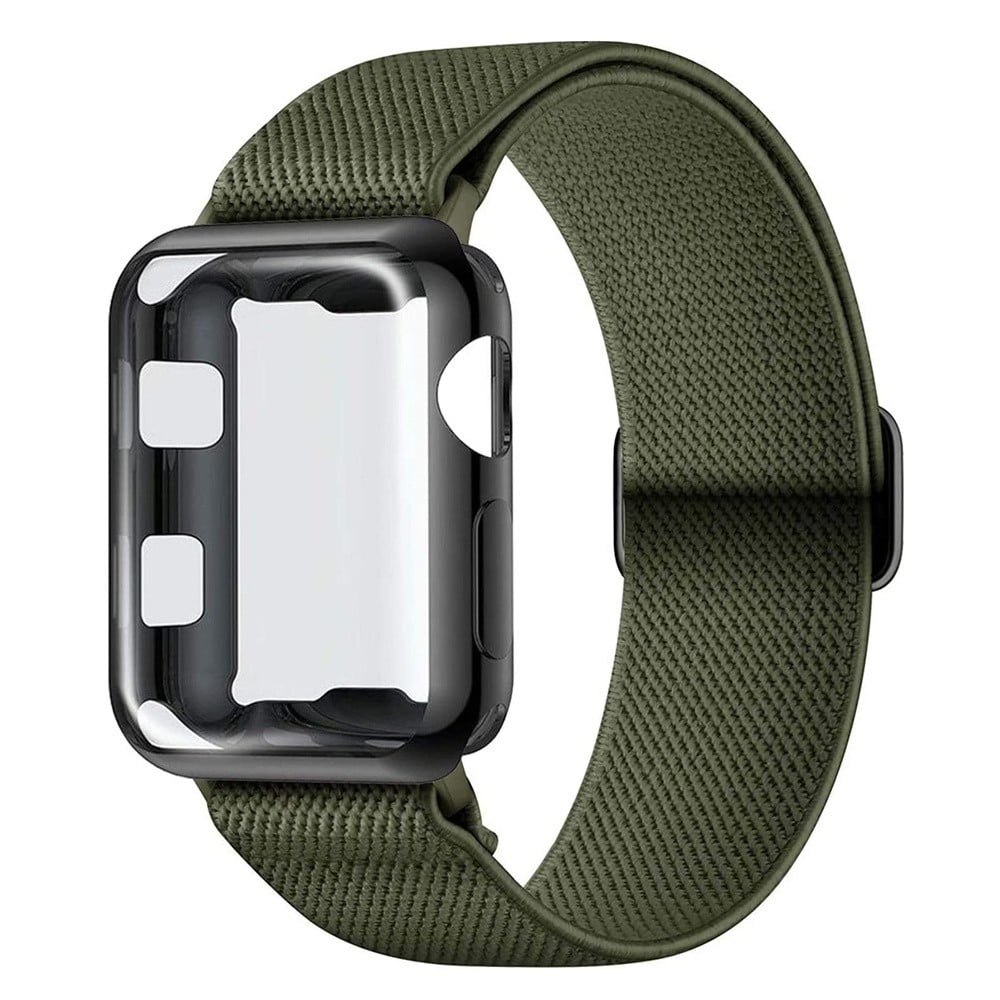 YuiYuKa Silicone Link Magnetic Loop Compatible with Apple Watch Bands 49mm  41mm 45mm 40mm 44mm 38mm 42mm Women Men,Bracelet Wristwatches Band for  iWatch Series 8 7 6 SE 5 4 3 Ultra Strap - green 