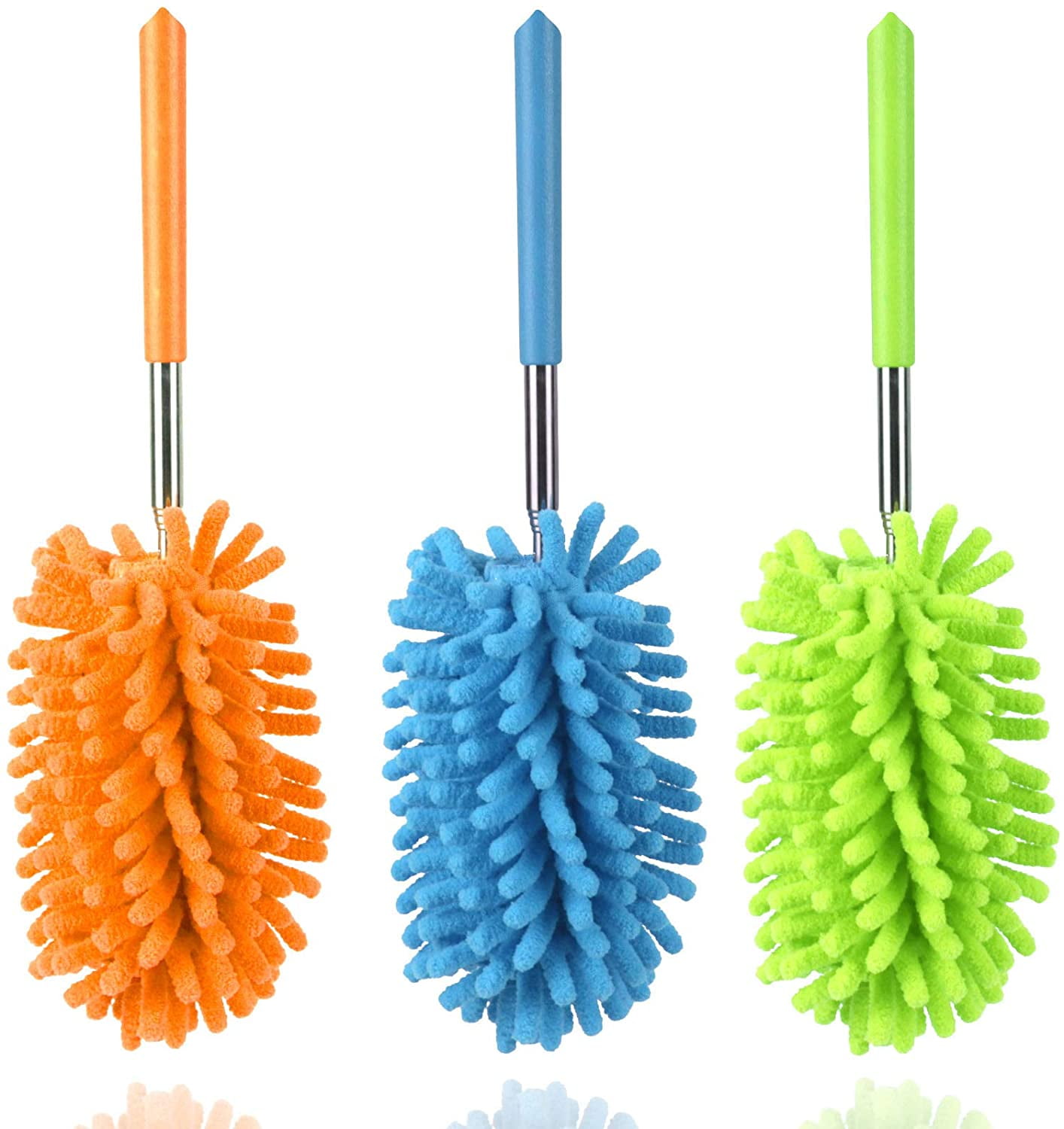 Microfiber Duster for Cleaning, Dusters with Telescoping Extension Pole