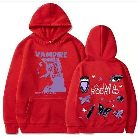 Silver Basic Hoodie Print Women s Unisex Fashion Hip-hop Casual Oversized Pullover Streetwear XS Red-1