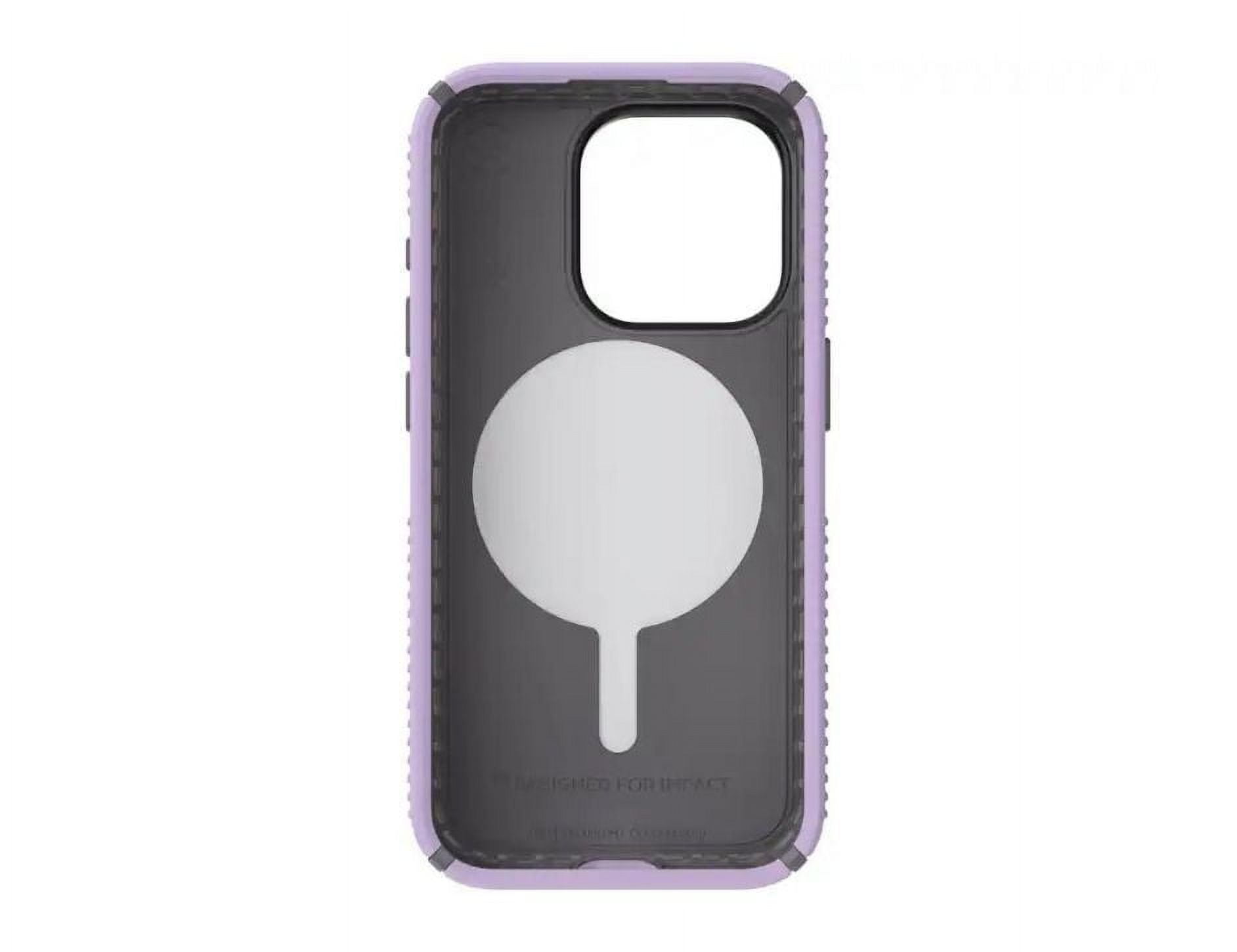 Speck Presidio2 Grip with MagSafe Case For iPhone 15 Pro- Spring Purple