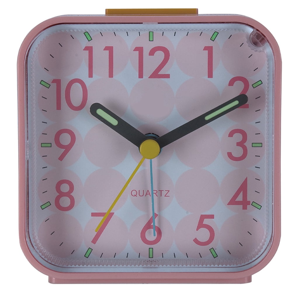 Newest Analog Alarm Clock , Silent Non Ticking Small Clock, Travel