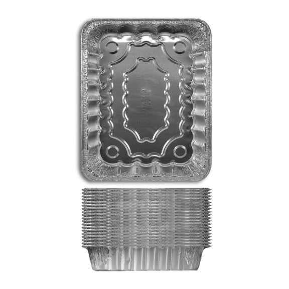 Handi-foil / Aluminum Foilware Half Steam Pans / Bulk Pack 19 ct With Dimensions of 11 3/4 x 9 3/8 X 2 5/16