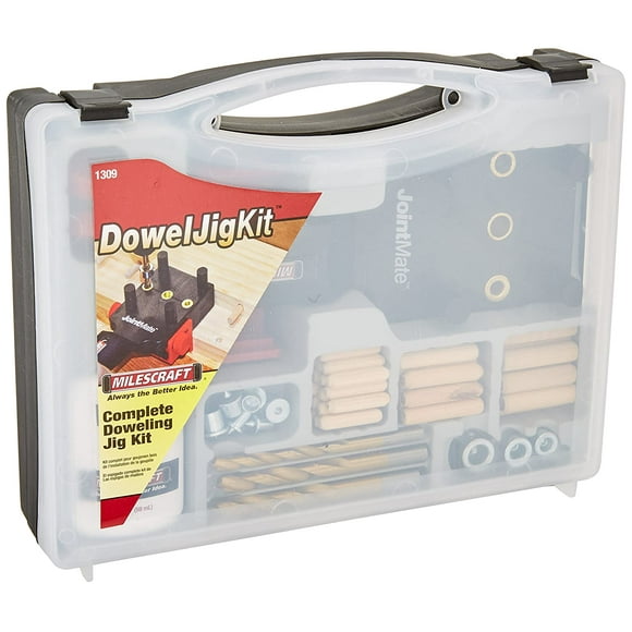 Milescraft ABS Plastic Jig Kit 1/2 in. to 1-1/2 in. Black 82 pc.
