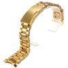 18 20 22mm Stainless Steel Men's Watch Band Strap Double Lock Flip Bracelet