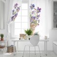 thumbnail image 5 of Watercolor Purple Floral Blackout Curtains for Bedroom, Spring Flower Basket Botanical Thermal Insulated Kitchen Drapes with Grommets, Light Blocking Window Treatment, 2 Panels 52" x 90", 5 of 7