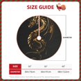 thumbnail image 2 of Disketp Golden Dragon Tattoo Art Christmas Tree Skirt, Christmas Tree Decorations, Christmas Decor, Tree Mat Decoration(30-48IN)-36", 2 of 6