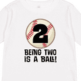 thumbnail image 4 of Inktastic 2nd Birthday Baseball 2 Year Old Boy Boys or Girls Long Sleeve Toddler T-Shirt, 4 of 5