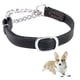 thumbnail image 3 of EeaseMX Collar de cuero para perro, ajustable, cadena de acero inoxidable para mascotas (2 cm), 3 of 7