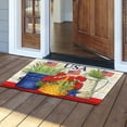 thumbnail image 2 of Patriotic Doormat Memorial Day Decorations Door Mats Indoor Usa Americana Decor Floral Porch Mats for Front Door Outside Welcome Mat Outdoor Deals for Indoor Outdoor Home Bathroom Decor 16 x 24 Inch, 2 of 7