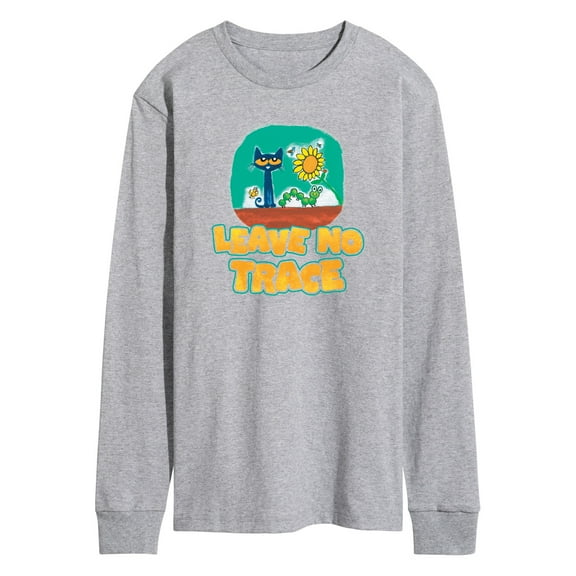 Pete The Cat - Leave No Trace Camping - Men's Long Sleeve Graphic T-Shirt