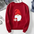 thumbnail image 4 of Chandail de Noël pour Femmes Col Rond Cardigan d'Hiver Manches Longues Fermeture Blouse Chandail à Capuchon Doux Imprimé Graphique Mode Chandail en Molleton Veste Mi-Longue, 4 of 6