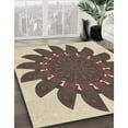 thumbnail image 3 of Ahgly Company Machine Washable Indoor Rectangle Transitional Sepia Brown Area Rugs, 6' x 9', 3 of 7
