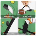 thumbnail image 6 of Football and Hockeyball Green Pattern Teens Toddler Nap Mat with Pillow, Sleeping Mat Bag for Preschool Daycare 59"x22", 6 of 6