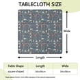thumbnail image 2 of Decorative Elastic Hem Table Cover, 34x34 Inch Square Bohemian Floral Tablecloth for Kitchen Patio Dining Room Decor, 2 of 6