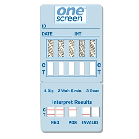 ONESCREEN 10 PANEL DIP CARD - (THC/COC/AMP/OPI/mAMP/BAR/BZO/MTD/PCP/MDMA)