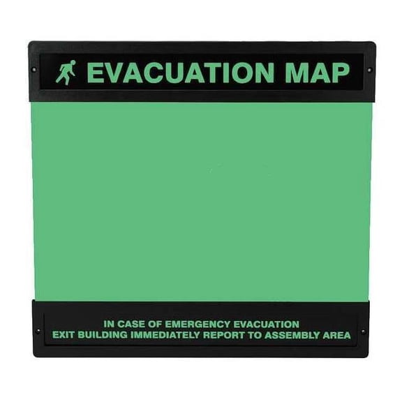 Manufacturer Varies Evacuation Map Holder,11 in. x 17 in. DTA239