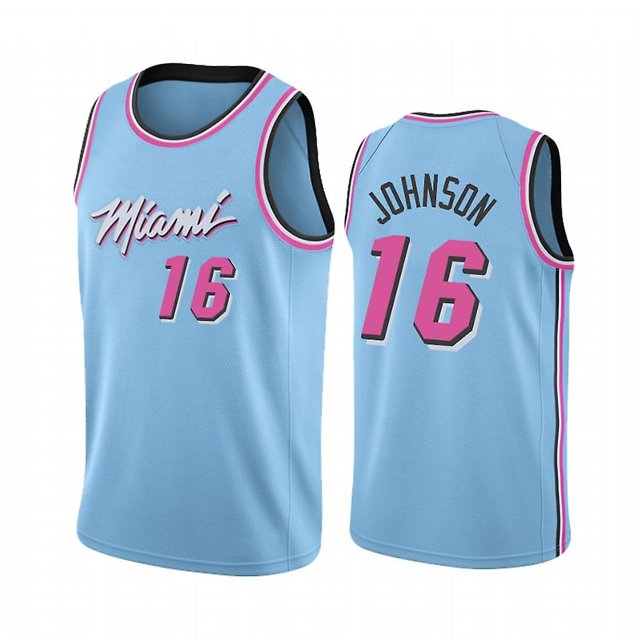Camiseta Miami Heat No. 16 James Johnson-L- BmatwkZeng Bmatwe Jersey