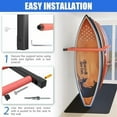 thumbnail image 3 of 2025 Upgrade Surfboard Wall Mount, Surfboard Rack with Rubber Mat & Bungee Cord, 6 Arms Vertical Surfboard Wall Rack Garage Storage for Wall Holds 5-6 Boards, 3 of 6