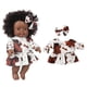 thumbnail image 4 of Muñeca afroamericana realista de 30 cm con ropa extraíble | Muñeca lavable de vinilo negro para niñas | Cuerpo suave y cabello rizado | Juguete de simulación para niños, 4 of 5