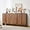 Walnut, variant on Fluted Sideboard Buffet Cabinet with Storage, 59'' Curved Buffet Cabinet with 4 Doors & Shleves, Modern Credenza Wood Coffee Bar Table Console for Dining Room Kitchen Living Room Entryway, Walnut