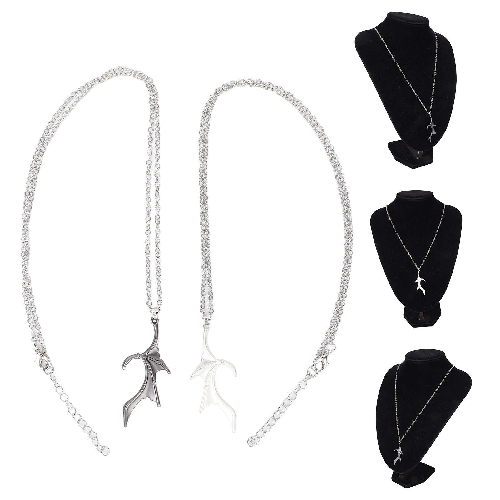 matching bat wing necklace