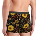 thumbnail image 5 of Kll Sunflowers Leaves Men'S Cotton Boxer Briefs Underwear-Large, 5 of 9