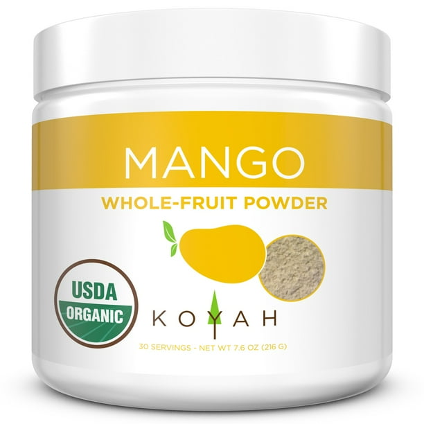 KOYAH Organic Freezedried Mango Powder (1 Scoop = 1/4 Cup Fresh) 30