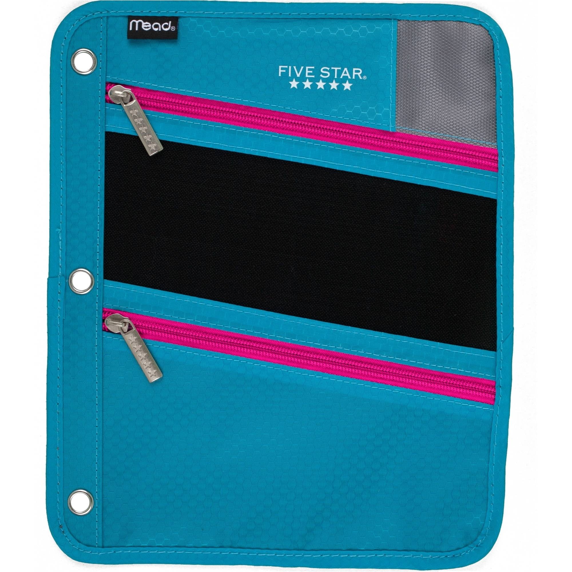 FIVE STAR Durable Mesh Pencil Case, Multicolor