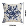 thumbnail image 2 of Grrvtrz Christmas Pillow Covers 18x18 Inch Red and White Snowflake and Deer Pattern Xmas Decorative Throw Cushion Cases for Home Sofa Couch Bed Car Decoration,Decoration Supplies,Home Decor, 2 of 5