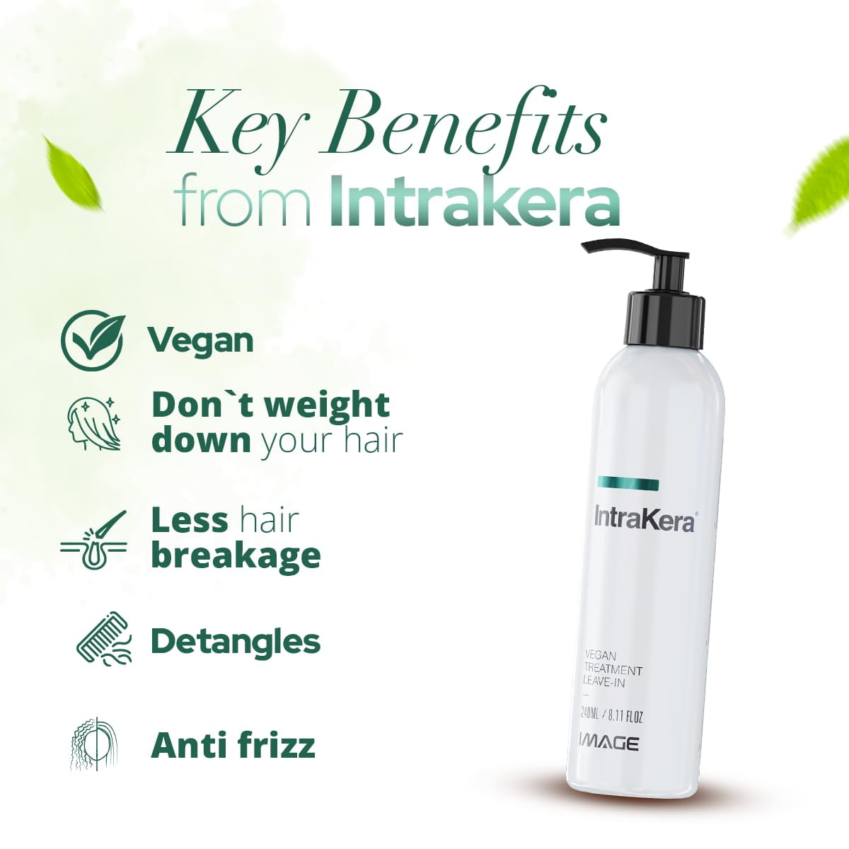 Image IntraKera Vegan Treatment Leave-In Conditioning Complex for Hair 32 Oz