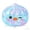 Blue A, variant on Bunny Expression Dumpling Squishy Toy, Soft Slow Rising Squishies, Cute Squishy Stress Relief Fidget Toy for Kids Adults