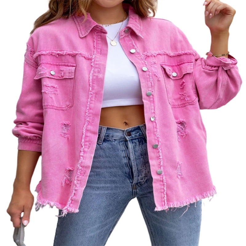 Jessica Simpson Women's Denim Moto Jacket with Faux Fur Collar