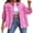 02 Rose Red, variant on Ripped Jean Jacket for Women Distressed Washed Button Down Frayed Hem Denim Shacket with Pockets Shermie