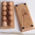thumbnail image 4 of Estante para huevos de madera natural, caja para almacenar 10 huevos, contenedor para huevos de refrigerador, bandeja para huevos -, 4 of 5