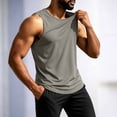 thumbnail image 5 of WANGJING Men's Tank Tops Sleeveless Shirt Basic Crew Neck Tank Top Sport Beach Vacation Casual Tank Shirts Summer Muscle Tee, 5 of 9