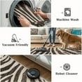 thumbnail image 5 of Modern Zebra Print Rug 5x8 Area Rugs Brown Animal Texture Rugs Non Slip Machine Washable Indoor Throw Carpet for Living Room Bedroom Study Office Entrance Foyer, 5 of 6