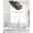 Gray, variant on Navy Blue Gold Sheer Waterfall Valance Curtains for Window, Abstract Line Art Troditional Ink Painting Rod Pocket Sheer Topper Swag Curtains for Living Room, Kitchen 38.5"W x 47.2"L, 1 Panel