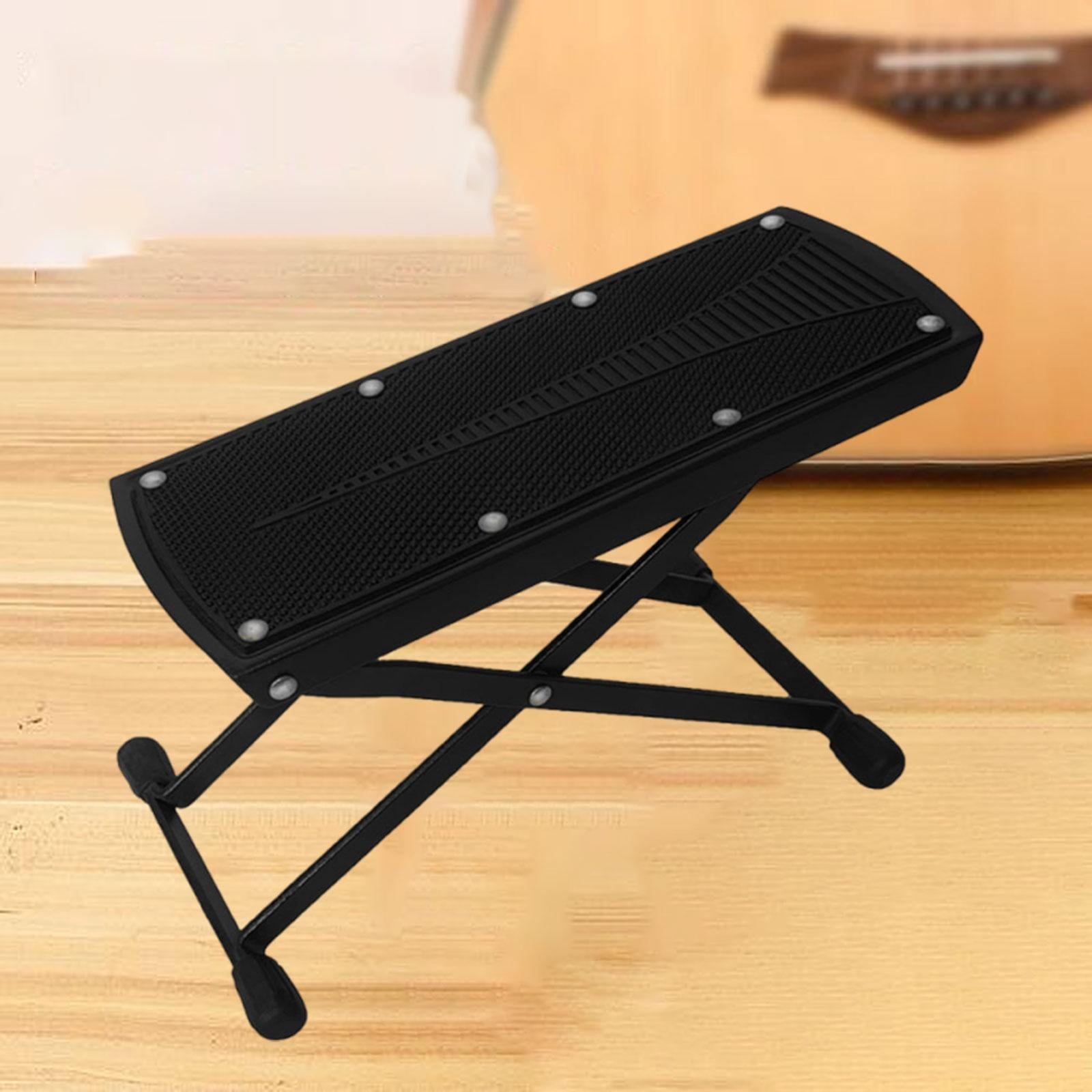 LeeQinersw Guitar Foot Stool Folding Guitar Foot Rest for Electric Guitar Guitar Player
