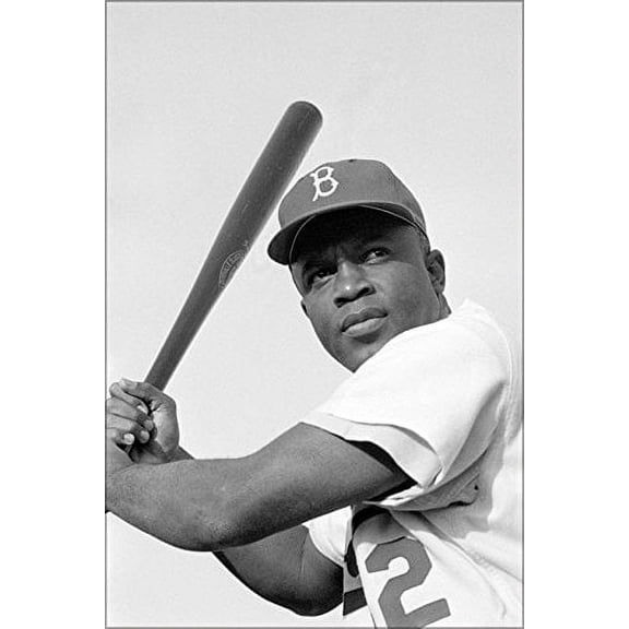 42x63 Poster; Jackie Robinson, Brooklyn Dodgers, 1954
