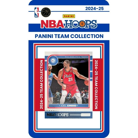 NBA Philadelphia 76ers 2024-25 Hoops Basketball Trading Card Team Set