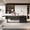 Left, variant on Vivvoo 86.6" L Shaped Executive Desk Built-In USB Outlet File Cabinets Drawer Cable Management(Left Return)