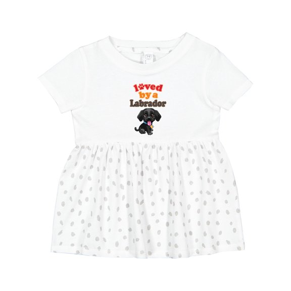 Inktastic Labrador Retriever Dog Black Lab Girls Baby Dress