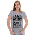 thumbnail image 3 of A Day Without Video Games Womens Fitted Plus Size Graphic Tee Brisco Brands 3X, 3 of 5
