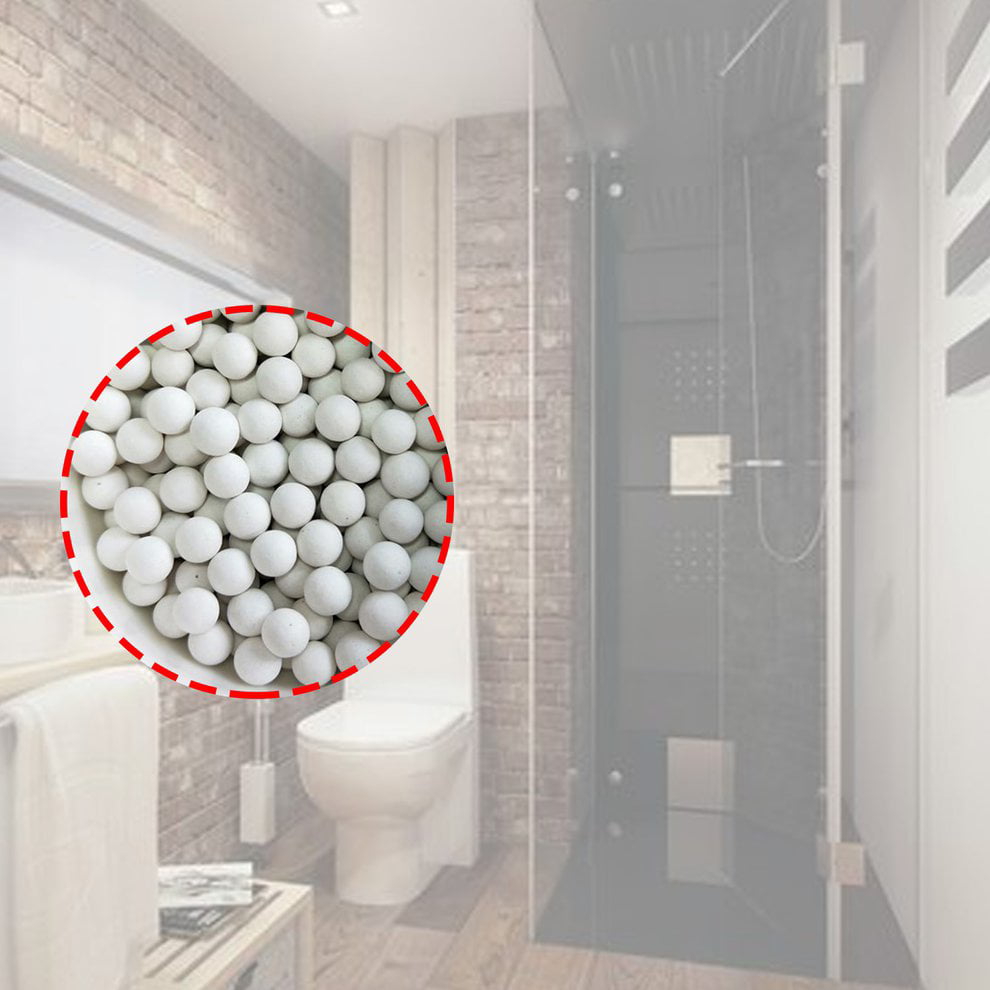 Saving Water Tools Replacing Shower Head Energy Beads Filter Bathroom Water Purification Handheld Energy Balls Gray 